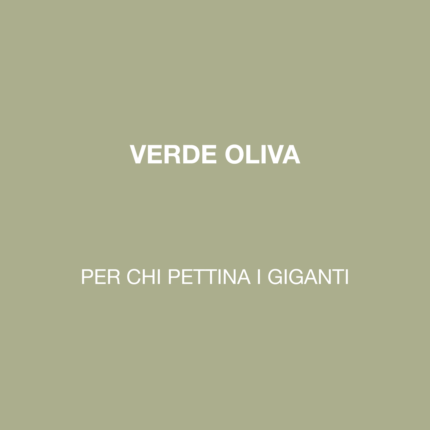 PER CHI PETTINA I GIGANTI