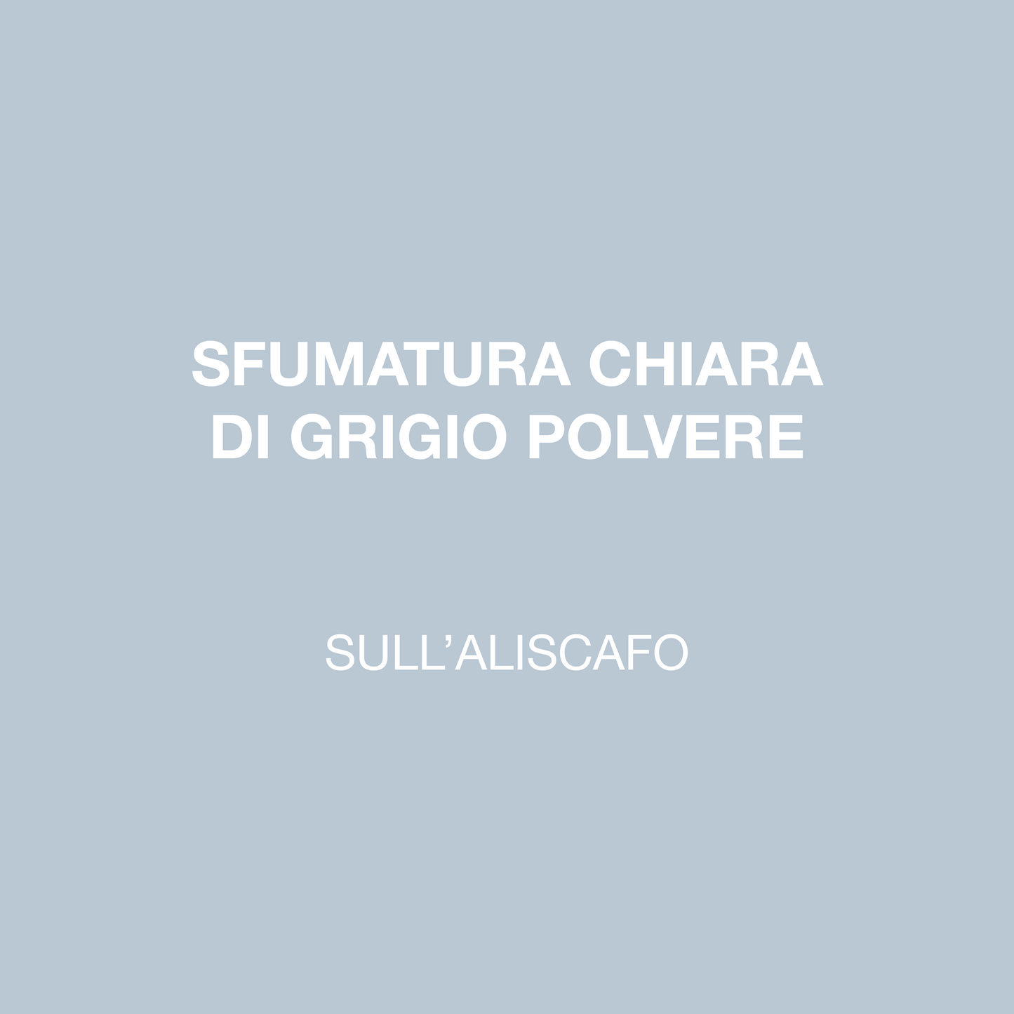 SULL’ALISCAFO
