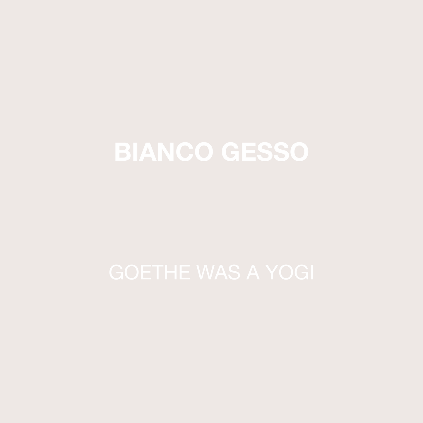 GOETHE WAS A YOGI